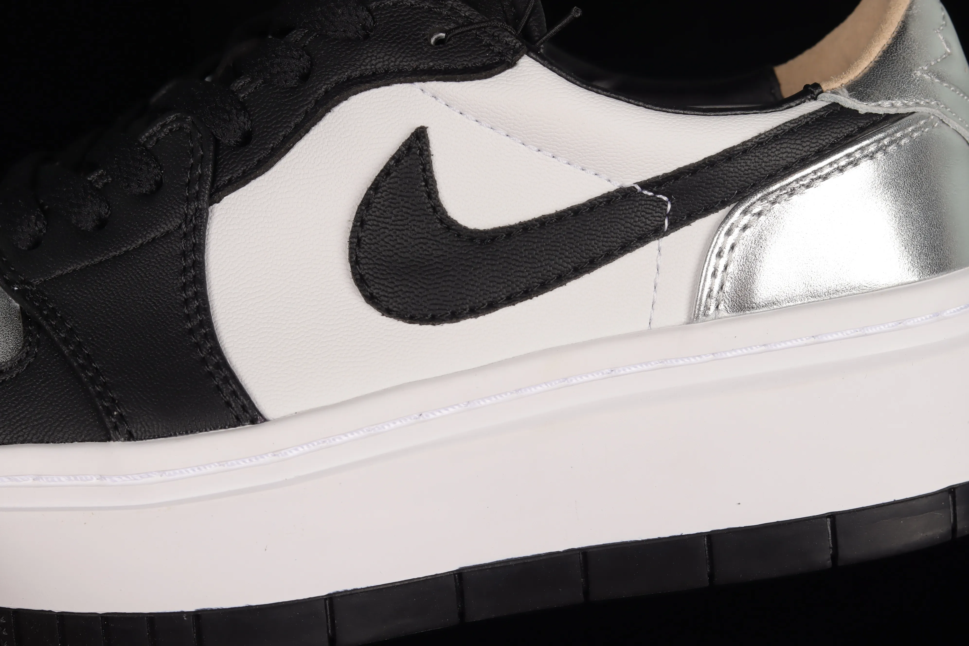 All categories Air Jordan Jordan series basketball shoes Air Jordan 1 Low Z version Air Jordan 1 Elevate Low SE "Wolf Grey" Little AJ first layer thick sole retro basketball shoes DQ8561-001